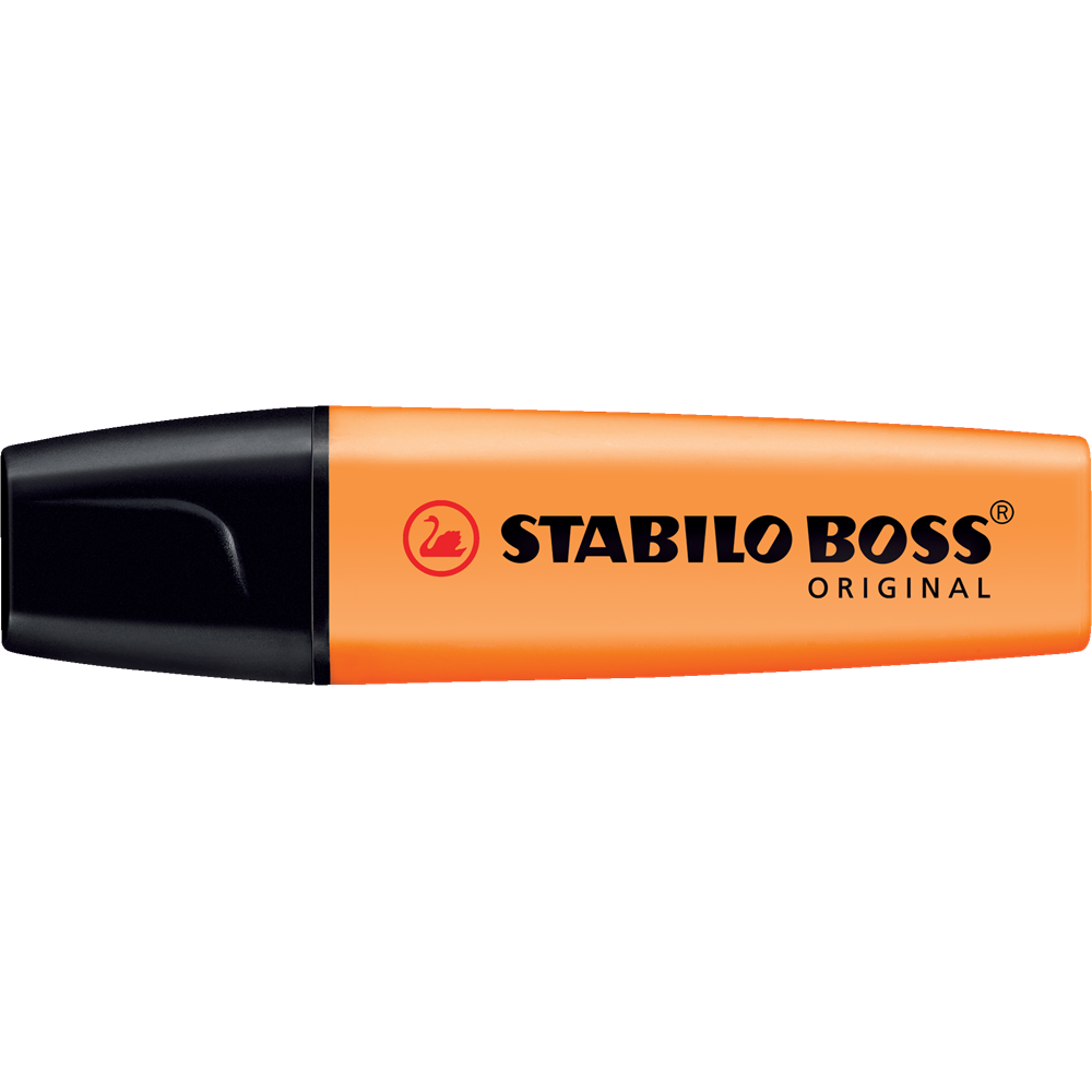 Szövegkiemelő 2-5mm, vágott hegyű, STABILO Boss original narancs kép