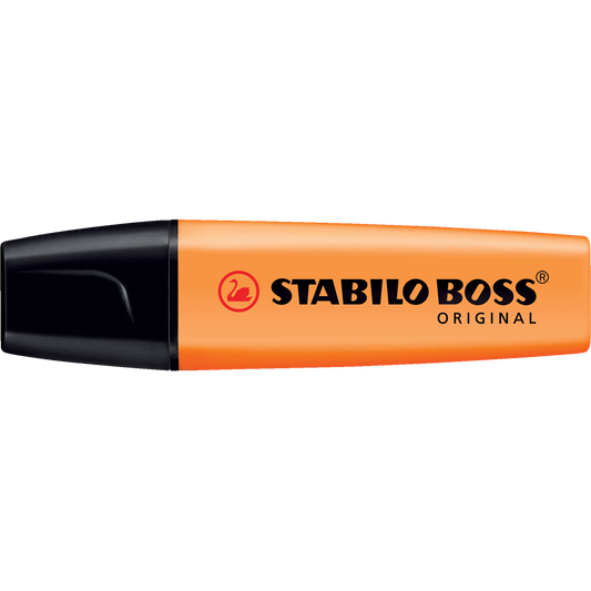 Szövegkiemelő 2-5mm, vágott hegyű, STABILO Boss original narancs kép