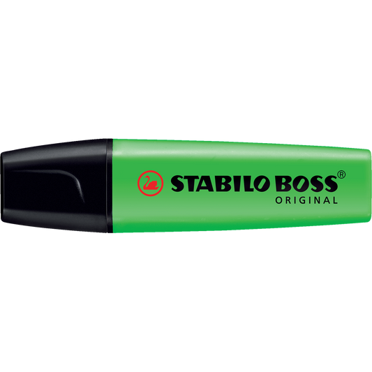 Szövegkiemelő 2-5mm, vágott hegyű, STABILO Boss original zöld kép