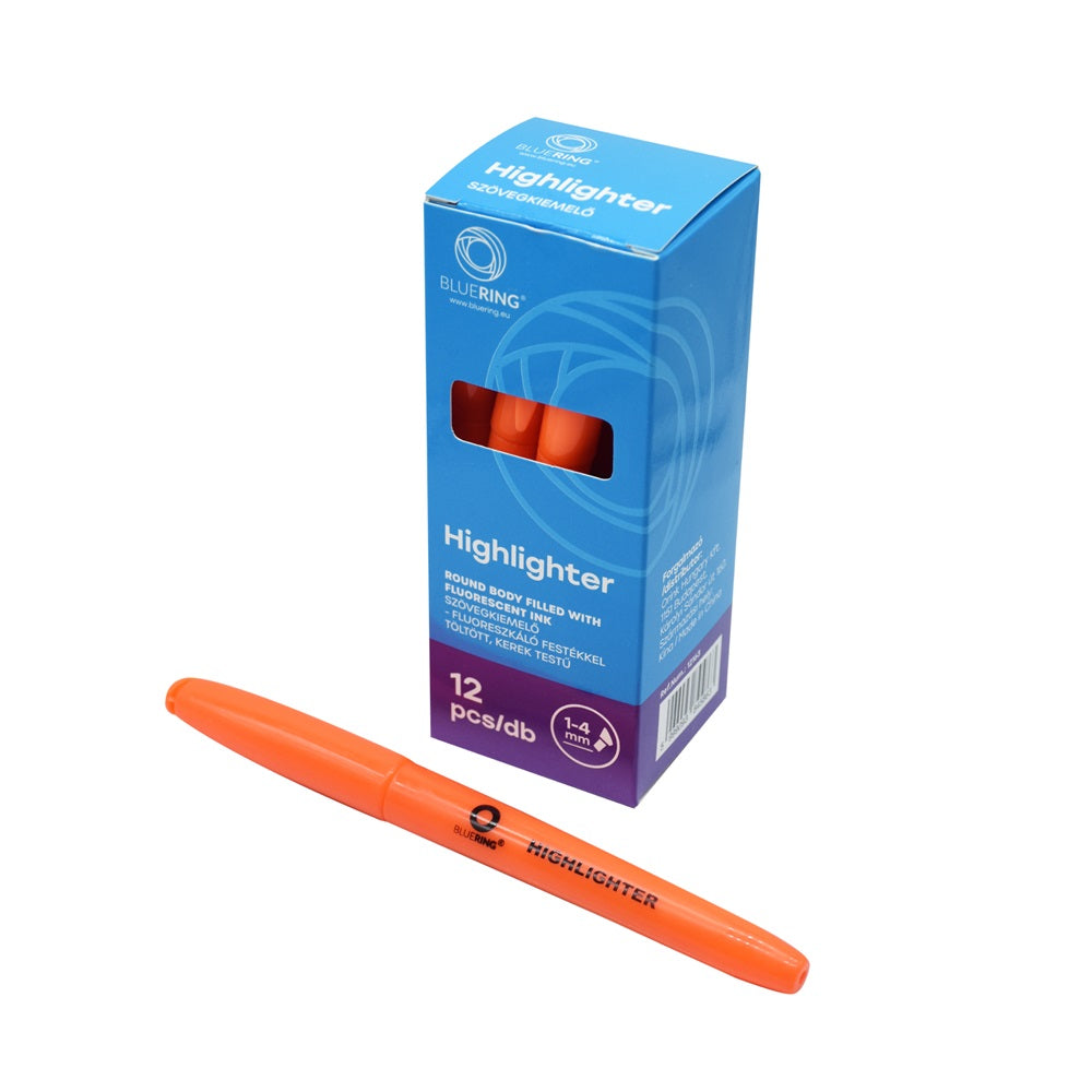 Szövegkiemelő kerek test Bluering® narancs kép