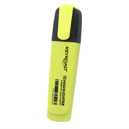 Szövegkiemelő vágott hegyű, lapos test Keyroad Fluo neon sárga kép