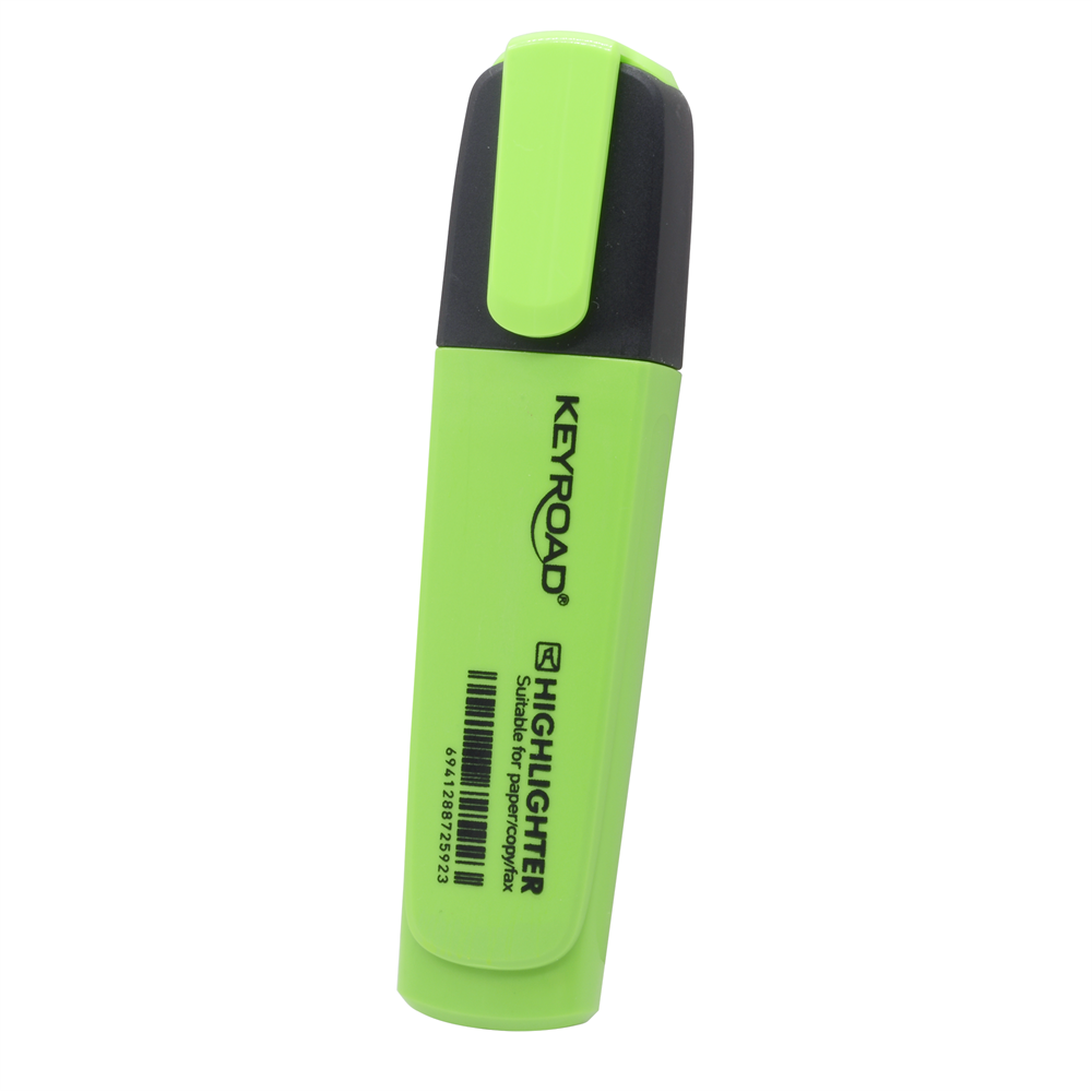 Szövegkiemelő vágott hegyű, lapos test Keyroad Fluo neon zöld kép