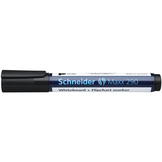 Tábla- és flipchart marker 2-3mm, kerek végű Schneider Maxx 290 fekete kép