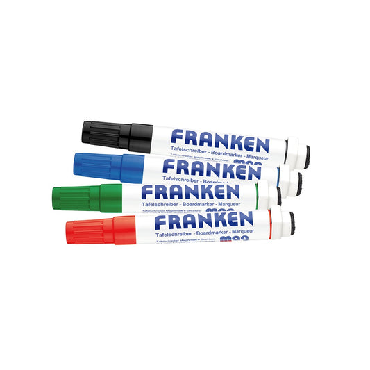 Táblamarker készlet, 1-3mm, kerek, antibakteriális mágneses, Franken, 4 klf. szín kép