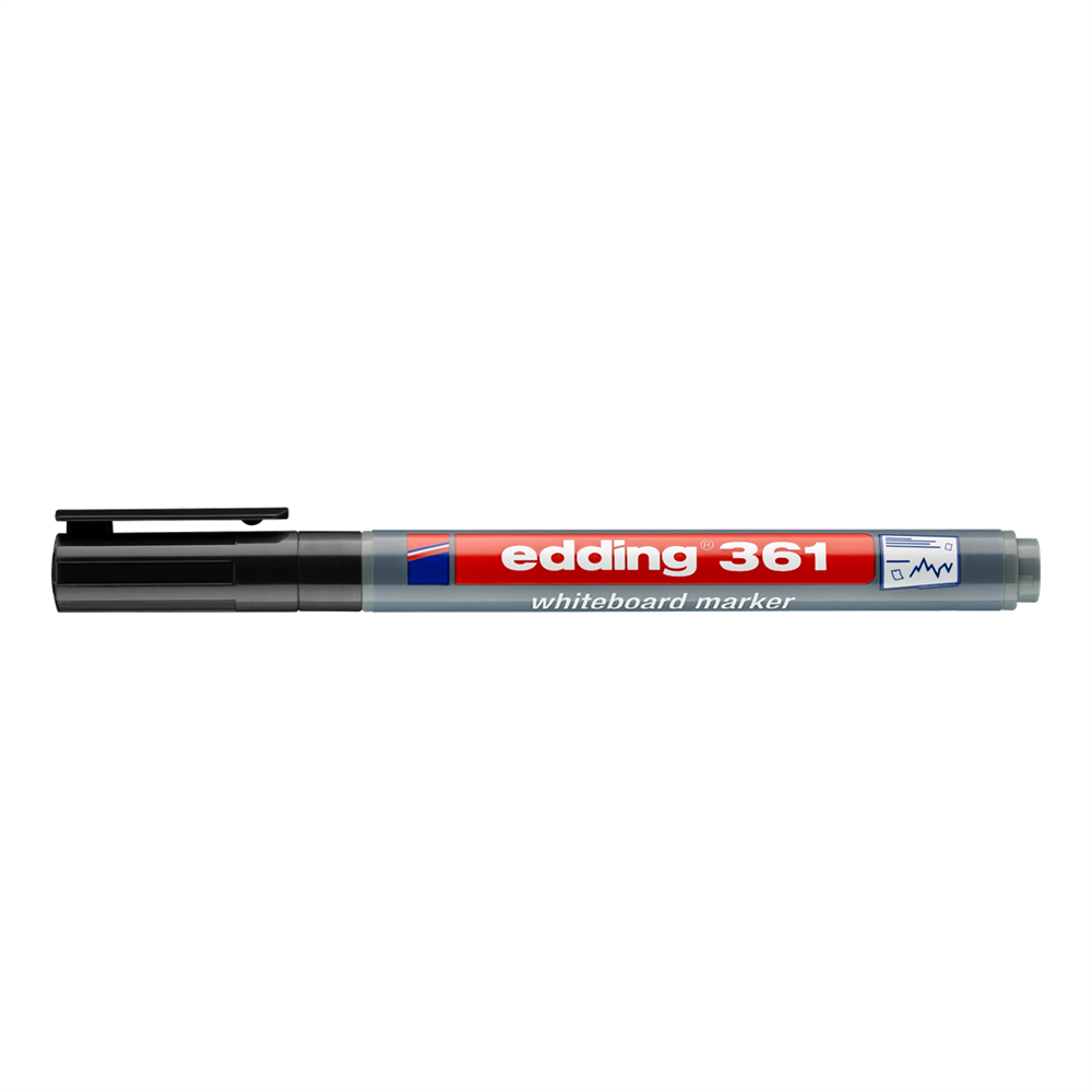 Táblamarker 1mm, kerek Edding 361 fekete kép