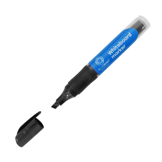 Táblamarker 2,2-5,2mm, vágott hegyű, cserélhető betétes, Bluering fekete kép