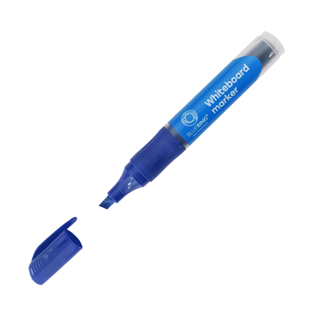 Táblamarker 2,2-5,2mm, vágott hegyű, cserélhető betétes, Bluering kék kép