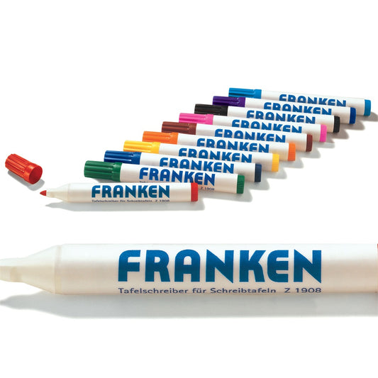 Táblamarker készlet, 2-6mm, kerek, antibakteriális,10-es klt Franken kép
