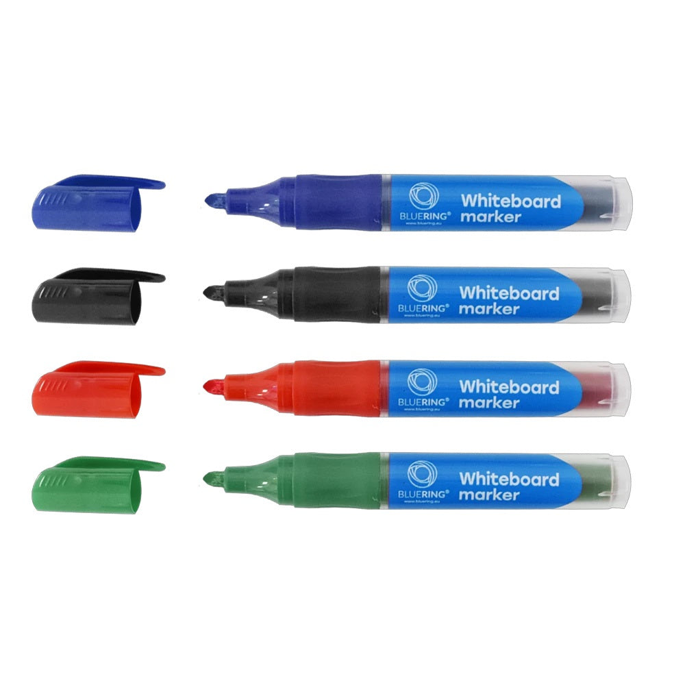 Táblamarker 3mm, kerek, cserélhető betétes, Bluering®, 4 klf. szín kép