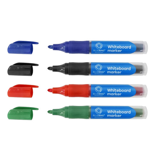 Táblamarker 3mm, kerek, cserélhető betétes, Bluering®, 4 klf. szín kép