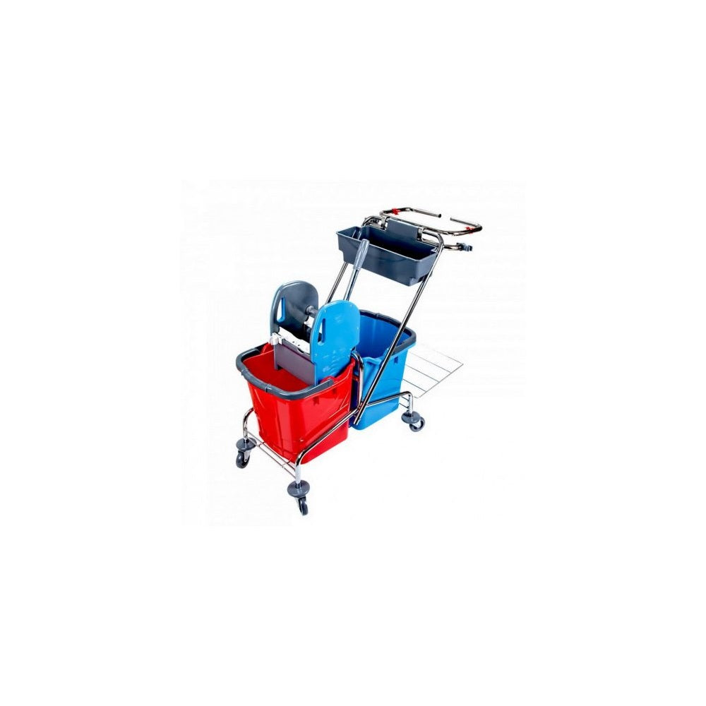 Takarítókocsi króm vázas 2 x 25 liter CK760-T kép