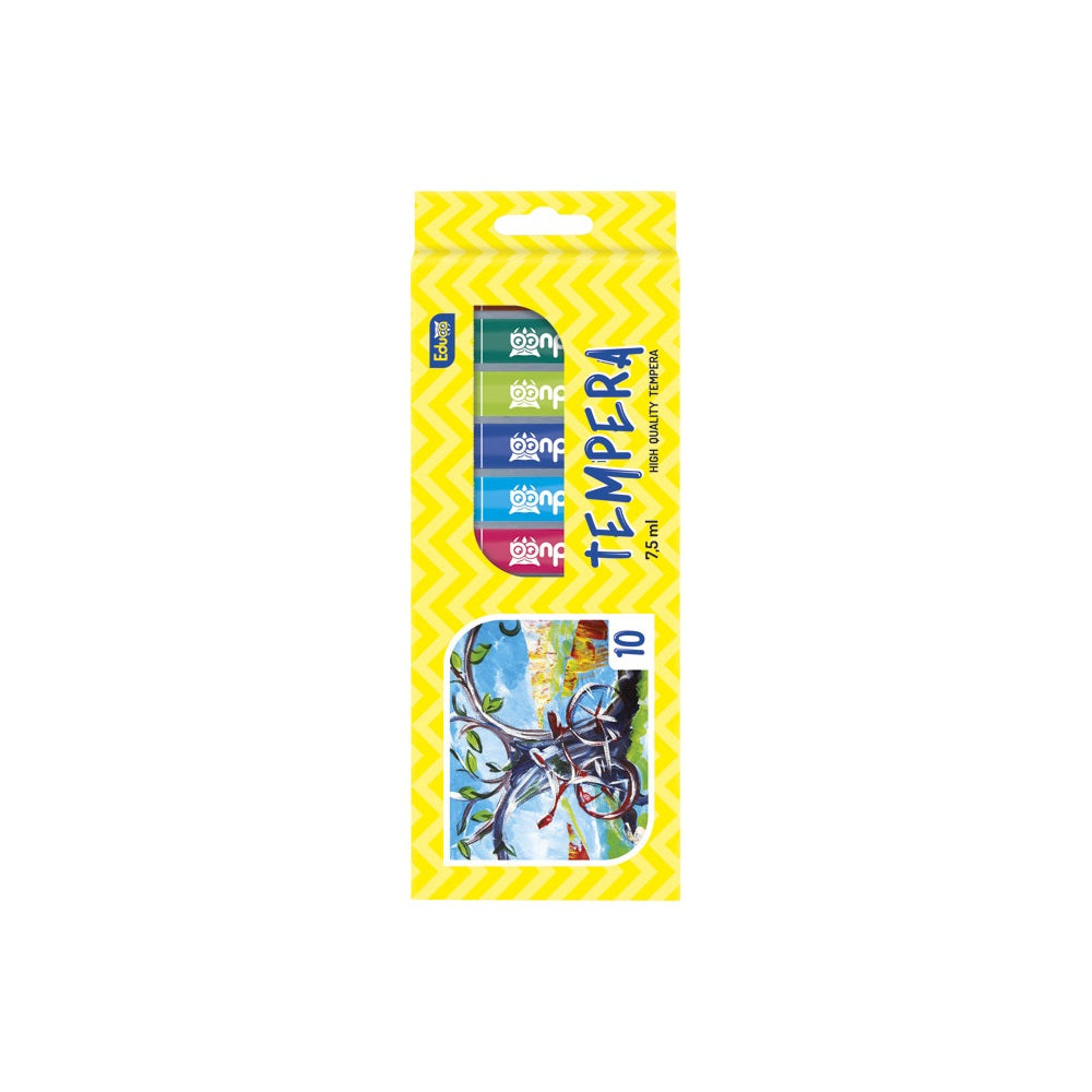 Tempera 10x7,5ml, készlet, Educa karton dobozban kép