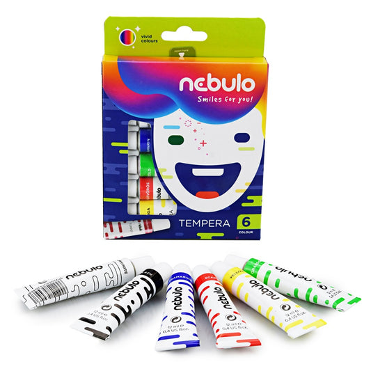 Tempera készlet, 12ml, Nebulo 6 klf. szín kép