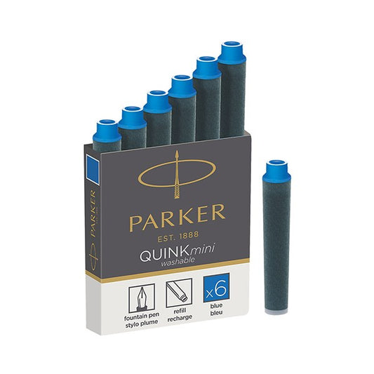 Tintapatron PARKER Royal rövid kék 6 darabos 1950409