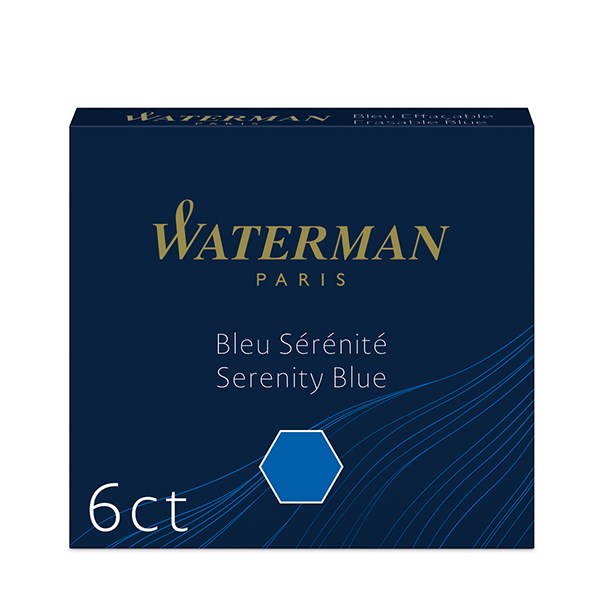 Tintapatron WATERMAN kék 6 darabos S0110940