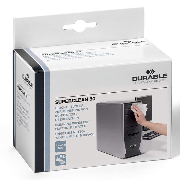 Tisztítókendő DURABLE műanyaghoz 50 darabos