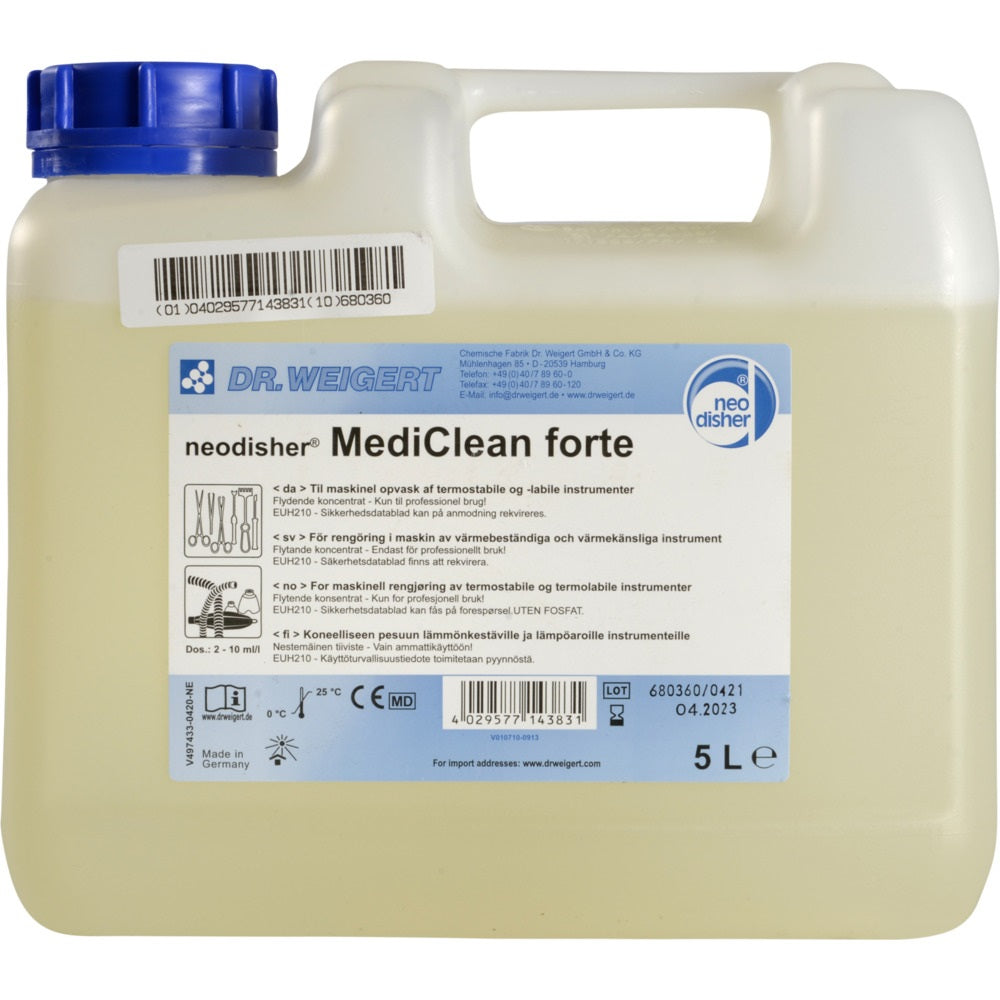 Tisztítószer hőálló és hőérzékeny műszerek előkészítéséhez 5 liter Neodisher Mediclean forte kép