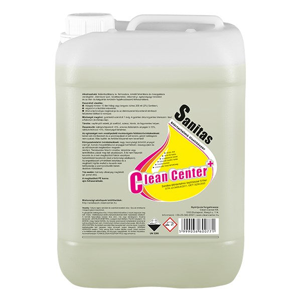 Tisztítószer klórtartalmú CLEAN CENTER Sanitas 5L