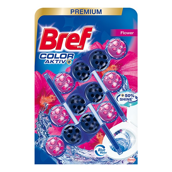 Toalett illatosító golyó BREF Color Aktiv Flowers 3x50 g