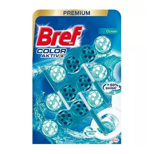 Toalett illatosító golyó BREF Color Aktiv Ocean 3x50 g
