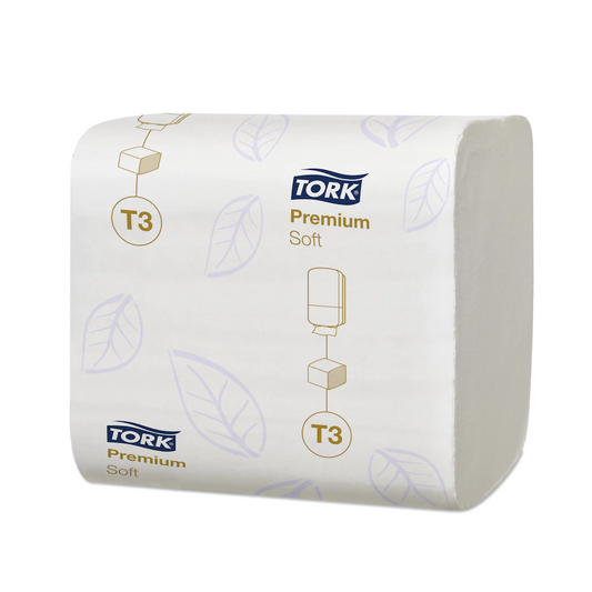 Toalettpapír 2 rétegű hajtogatott 100% cellulóz 252 lap/csomag 30 csomag/karton T3 Soft Folded Tork_114273 hófehér kép