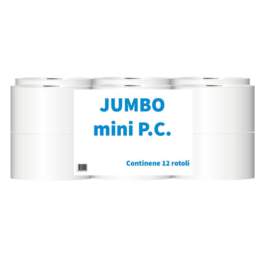Toalettpapír 2 rétegű közületi átmérő: 20 cm 100% cellulóz 150 m/tekercs 12 tekercs/csomag Jumbo Super Mini_Paperdi kép
