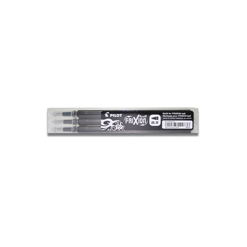Tollbetét roller PILOT Frixion Clicker/Ball radírozható 0,25 mm fekete 3 darabos