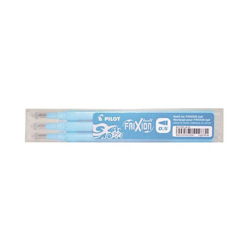 Tollbetét roller PILOT Frixion Clicker/Ball radírozható 0,25 mm világoskék 3 darabos