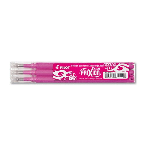 Tollbetét roller PILOT Frixion Clicker/Ball radírozható 0,35 mm rózsaszín 3 darabos