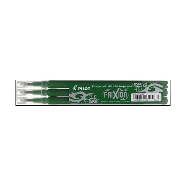 Tollbetét roller PILOT Frixion Clicker/Ball radírozható 0,35 mm zöld 3 darabos