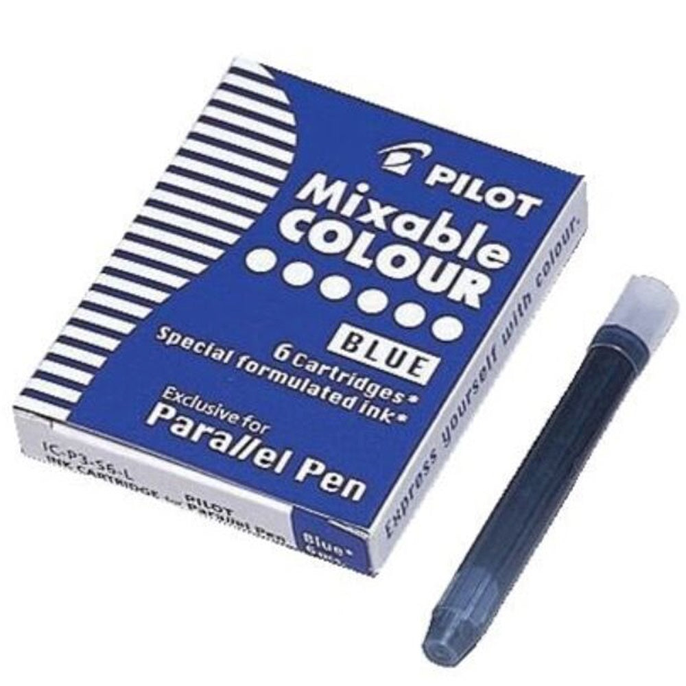 Töltőtoll tintapatron Pilot Parallel Pen 6 db/doboz, kék kép