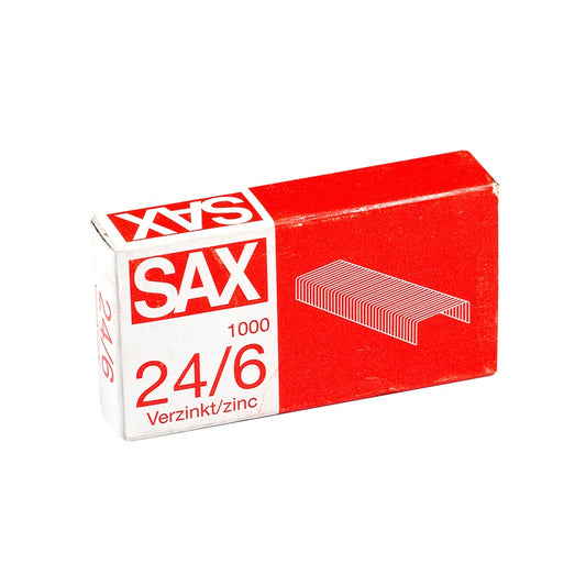 Tűzőkapocs, 24/6, cink, Sax kép