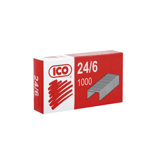 Tűzőkapocs 24/6, piros dobozos Ico kép
