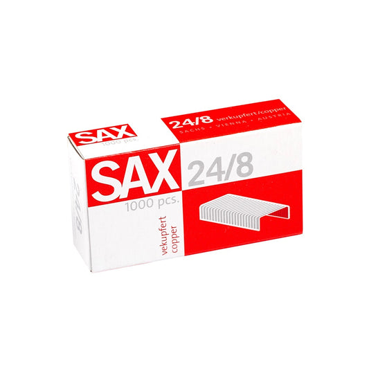 Tűzőkapocs, 24/8, réz, Sax kép