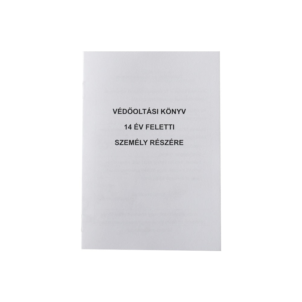 Védőoltási könyv 14 év feletti személy részére 8 lapos füzet C.3337-11 kép
