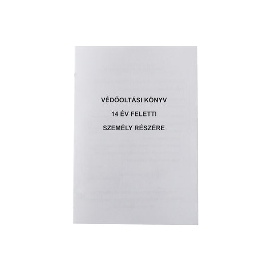 Védőoltási könyv 14 év feletti személy részére 8 lapos füzet C.3337-11 kép
