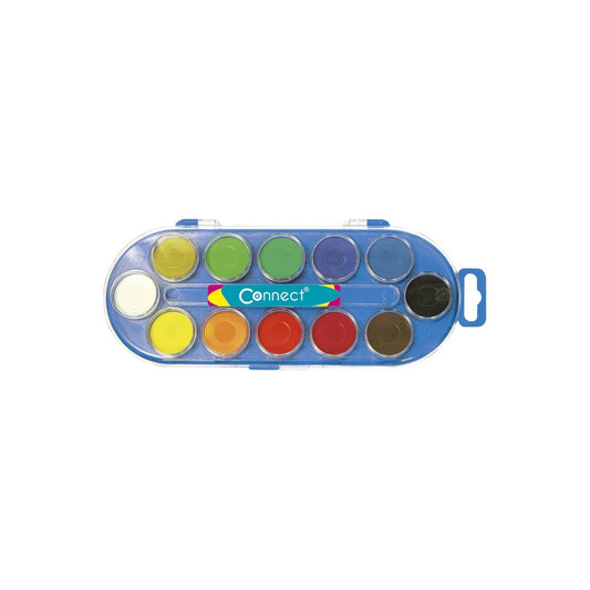 Vízfesték készlet, 12db-os, 30mm, festékgombokkal Connect kép
