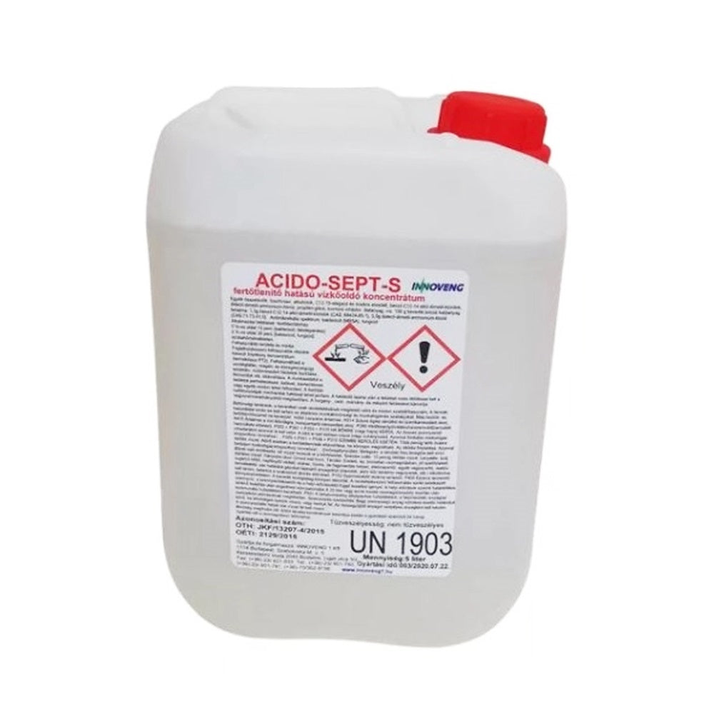 Vízkőoldó fertőtlenítő hatású 5 liter Acido Sept S kép