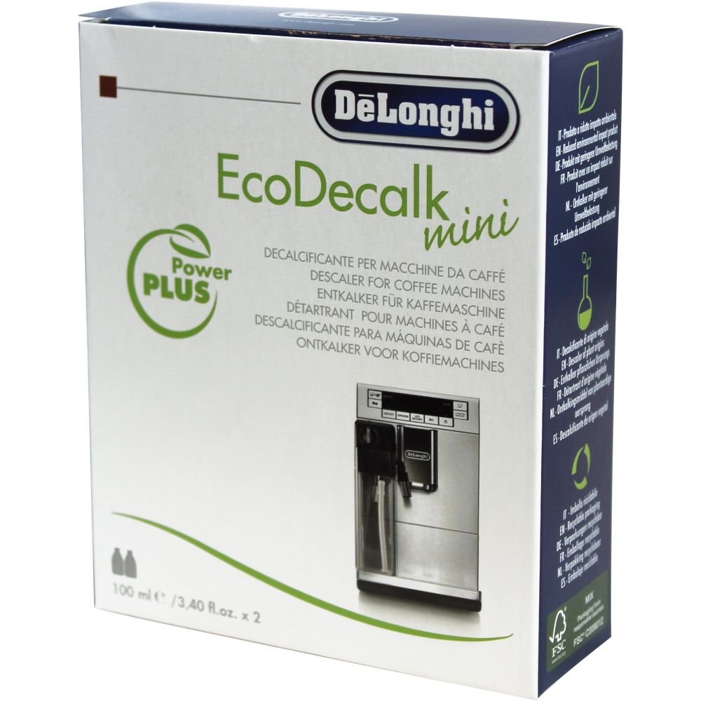 Vízkőoldó folyadék 2 x 100 ml Delonghi automata és presszó kávégépekhez DeLonghi Eco Decalk mini kép