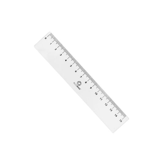 Vonalzó 15cm, műanyag Bluering® kép