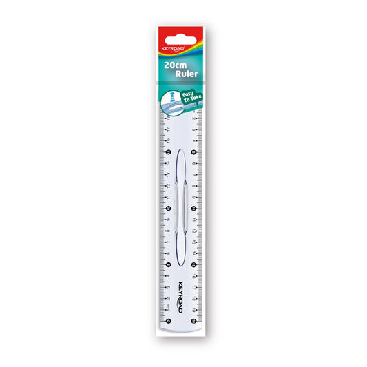 Vonalzó 20 cm, kétoldalt skálázott, fogantyús Keyroad kép