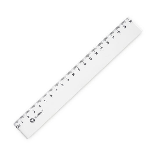 Vonalzó 20cm, műanyag Bluering® kép