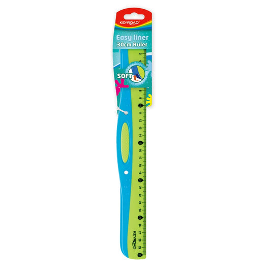 Vonalzó 30 cm, Keyroad EasyLiner vegyes színek kép