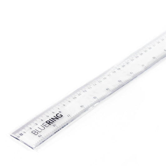 Vonalzó 50cm, műanyag Bluering® kép