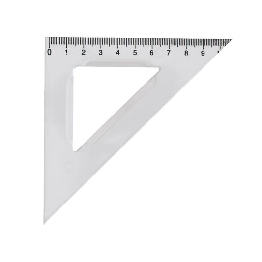 Vonalzó háromszög 45° 10.5 cm, műanyag kép