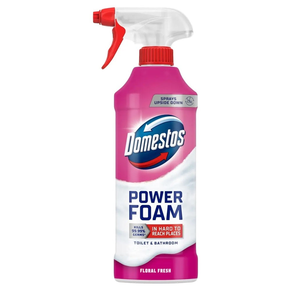 WC és fürdőszoba tisztító hab 435 ml Domestos Power Foam Floral Fresh kép