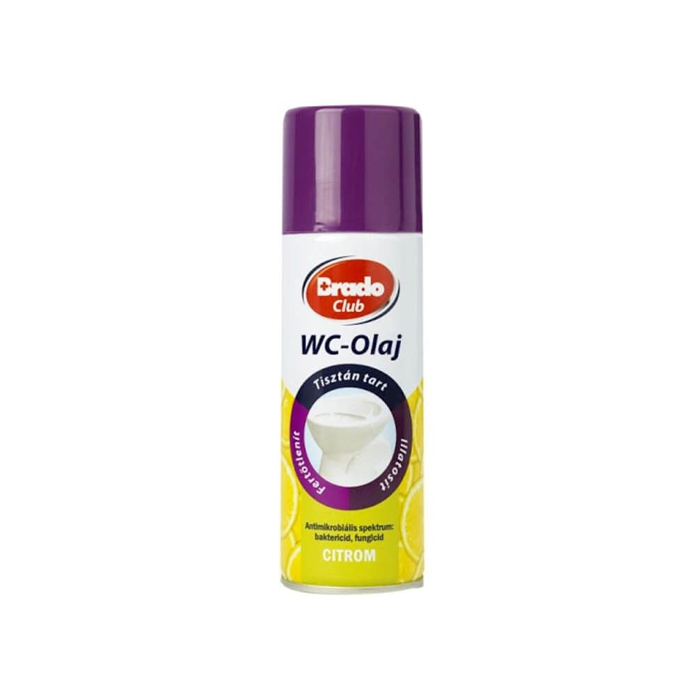 WC illatosító olaj szórófejes 200 ml citrom BradoClub kép