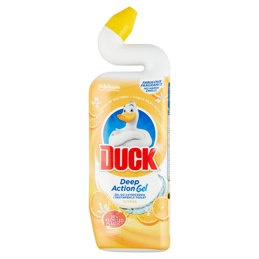 WC tisztító fertőtlenítő gél 750 ml Duck Deep Action Citrus kép