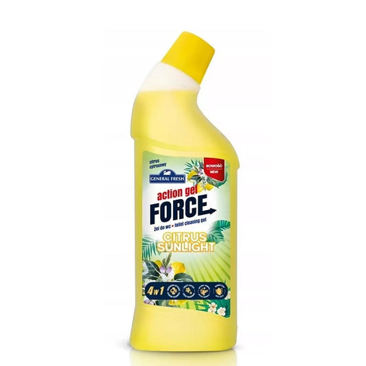 WC tisztító gél 1 liter Action Gel Force Citrus kép
