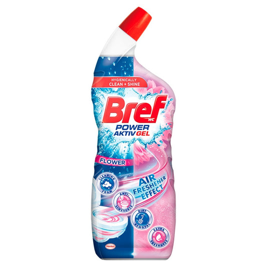 WC tisztító gél 700 ml Bref Power Aktiv Floral kép